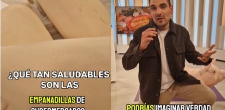 Un tecnólogo de alimentos enumera los componentes de las empanadillas de supermercado.