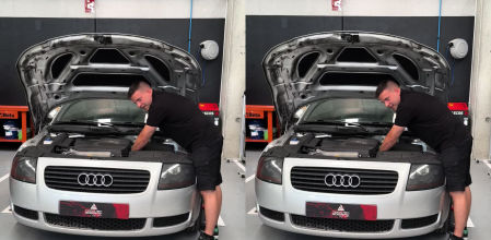 Ángel Gaitán, mecánico