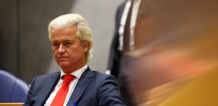 El ultraderechista neerlandés Geert Wilders esta semana después de tumbar el Ejecutivo de Dick Schoof