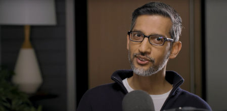 Sundar Pichai, en una entrevista.