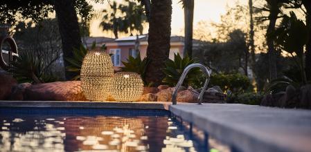 Lámparas Thalassia, con cuerdas de olefina orgánica