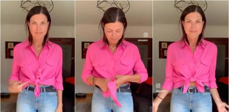 Isabel Llano, conocida como Isasaweis, muestra cómo hacer bien el nudo de la camisa