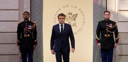 Macron,el viernes, en el palacio del Elíseo&nbsp;
