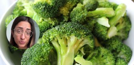 Sara Marin Berbell, médico, explica cuál es la forma correcta de comer brócoli.