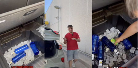 Incluye un desagüe para liberar el líquido