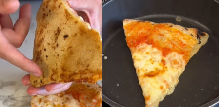Un pizzero revela el truco para recalentar la pizza.