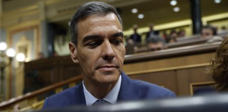 El presidente del Gobierno, Pedro Sánchez, durante la sesión de control al Ejecutivo