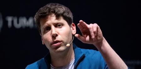 25 May 2023, Bavaria, Munich: Chief executive officer (CEO) of OpenAI and inventor of the AI software ChatGPT Sam Altman participates in a panel discussion at the Technical University of Munich (TUM). Photo: Sven Hoppe/dpa