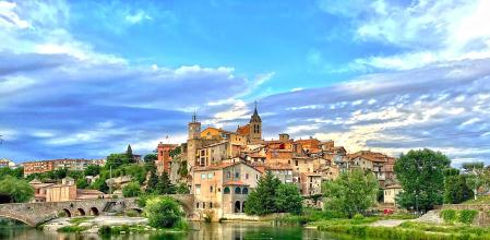 Panorámica del río Llobregat a su paso por Gironella