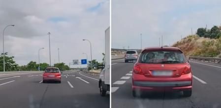 La mala práctica de un conductor en una carretera que va en dirección a Toledo y que ha indignado a muchas personas: “Lo de todos los días”