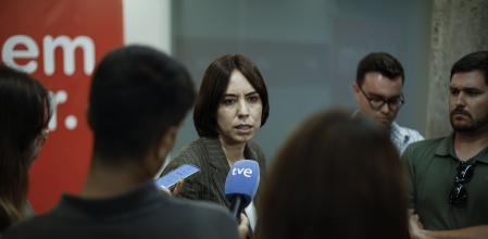 La secretaria general del PSPV-PSOE y ministra de Ciencia y Universidades, Diana Morant (centro), preside la reunión de la Comisión Ejecutiva Nacional (CEN) de los socialistas valencianos.&nbsp;