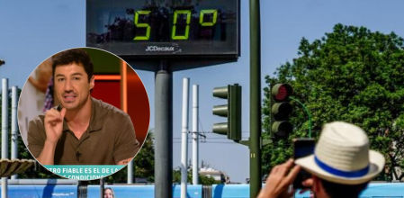 Francisco Gacho, meteorólogo: ''No hay que fiarse de los termómetros de la calle porque están al sol y en muchas ocasiones son negros y el negro absorbe más la radiación solar''