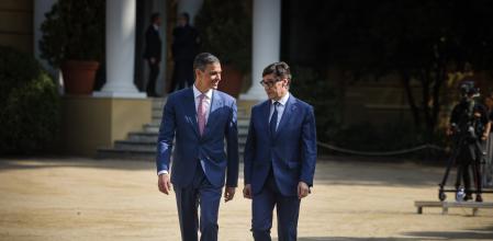 Sánchez e Illa en la conferencia de presidentes celebrada en Barcelona