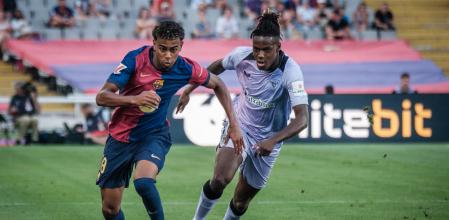 Partido de Liga en Primera División que FC Barcelona y Athletic de Bilbao, disputan este sábado en el Estadio Olímpico Lluis Companys.