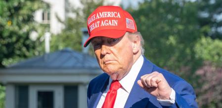 El presidente de Estados Unidos, Donald Trump, el pasado sábado