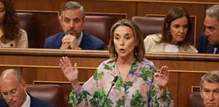 La secretaria general del PP, Cuca Gamarra, en la sesión de control al Gobierno del miércoles pasado&nbsp;