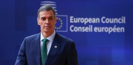 El presidente del Gobierno, Pedro Sánchez, en la cumbre europea en Bruselas