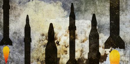 Imagen conceptual que retrata la amenaza de una guerra nuclear