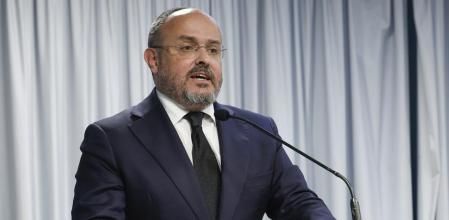 Alejandro Fernández en una intervención en Madrid