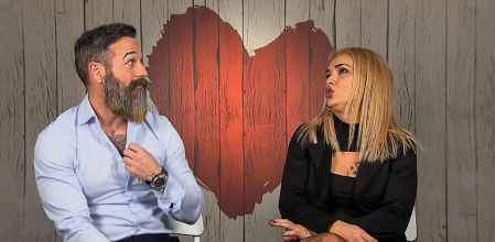 Mónica y Rafa en 'First Dates'