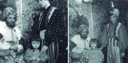 Julià Guillamon y Conxita Gil con el Cartero Real Mayor.&nbsp;