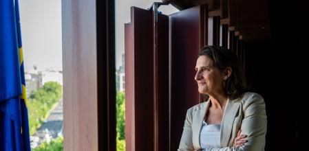 La vicepresidenta ejecutiva de la Comisión Europea para una Transición Limpia, Justa y Competitiva, Teresa Ribera