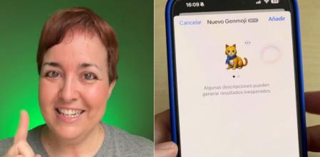 Una experta en tecnología muestra la forma de crear nuevos emojis.