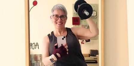 Lourdes ha cambiado de vida gracias al deporte.