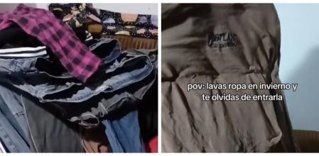 Se le congela la ropa