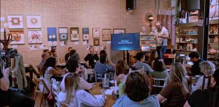 El workshop tuvo lugar en la papelería Raima