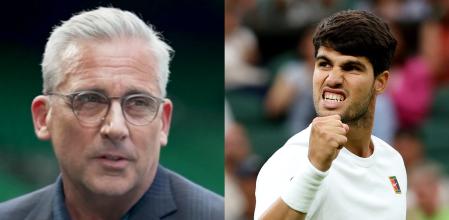 Steve Carell y Carlos Alcaraz