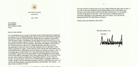 Imagen publicada por el presidente de los EE.UU., Donald Trump, en su cuenta oficial en la red social Truth