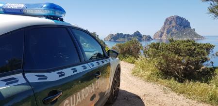 Coche de la Guardia Civil en Ibiza, en una imagen de archivo
