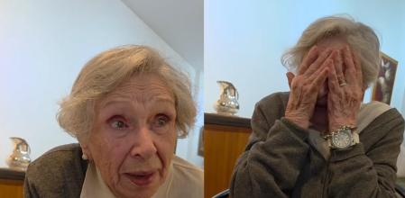 La abuela se emocionó al ver un vídeo de su difunto marido creado con inteligencia artificial