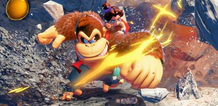 La posibilidad de destruir el escenario es una de las principales innovaciones del videojuego 'Donkey Kong Bananza'