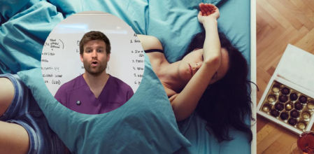 Una joven durmiendo mal