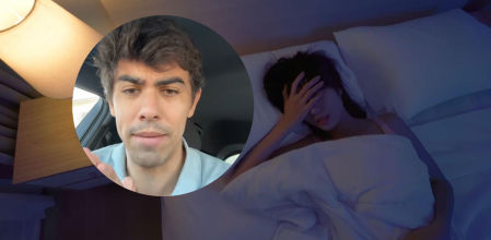 Una joven con problemas para conciliar el sueño