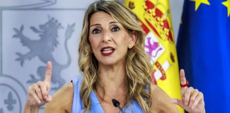 La vicepresidenta y ministra de Trabajo, Yolanda Díaz&nbsp;