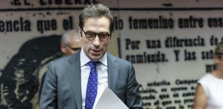 Carlos Cuerpo, ministro de Economía ayer en el Senado