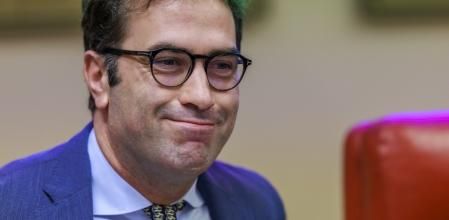 El ministro de Economía, Carlos Cuerpo, ayer en el Congreso