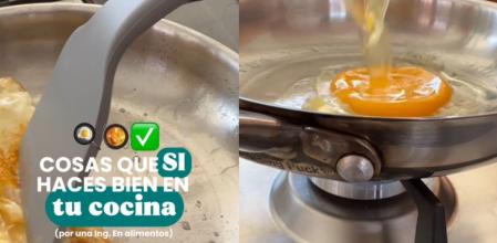 Una ingeniera en alimentos señala las cosas que sí se hacen bien en la cocina.