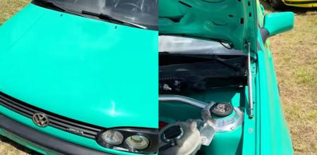 Abre un Volkswagen Golf GTI de los 90 y deja sin palabras a la gente por el motor que esconde bajo el capó: “Más barato que el coche”