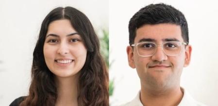 Selin Kocalar (COO) y Karun Kaushik (CEO), cofundadores de Delve.