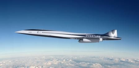 El Overture, el futuro avión de la compañía Boom Supersonic que se espera que esté en el aire en 2029