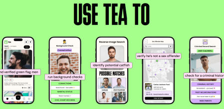 Pantalla de entrada de la aplicación Tea.