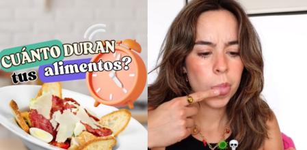 Una ingeniera en alimentos señala cuánto duran los alimentos.