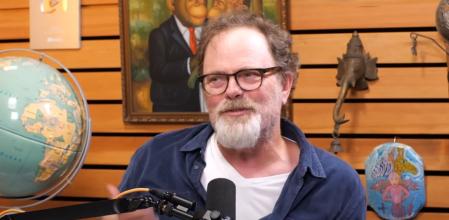 Rainn Wilson durante el podcast