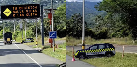 El vehículo no era real