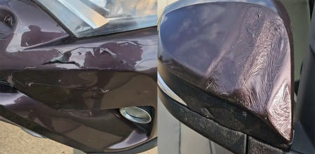 La autora del vídeo niega que su coche haya sufrido colisiones o golpes recientes