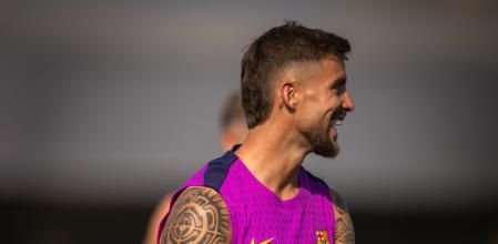 Iñigo Martínez se despidió ayer de sus compañeros en el que será su último entrenamiento